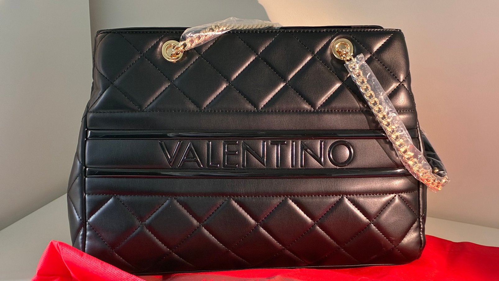 Valentino- nieuwe handtas voor dames, Zwart, Nieuw, Met knipsluiting, Ophalen