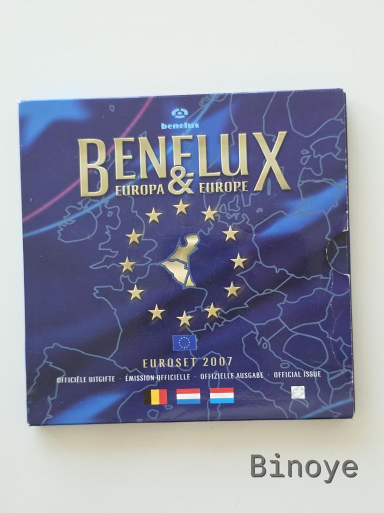 Euro Set Benelux 2007 Institutions européennes FDC, Postzegels en Munten, Munten | Europa | Euromunten, Setje, Ophalen of Verzenden