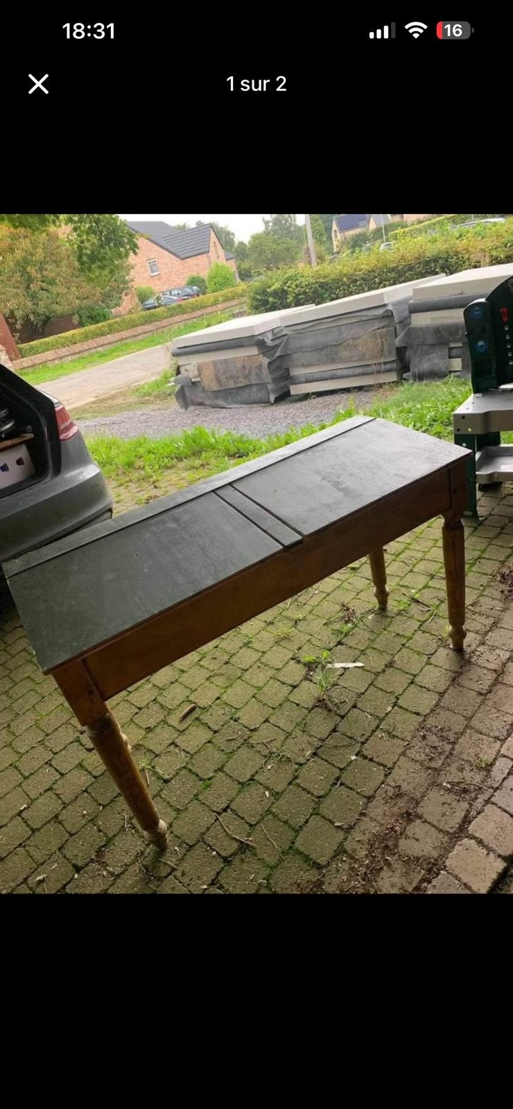 Ancien bureau d’école, Enlèvement