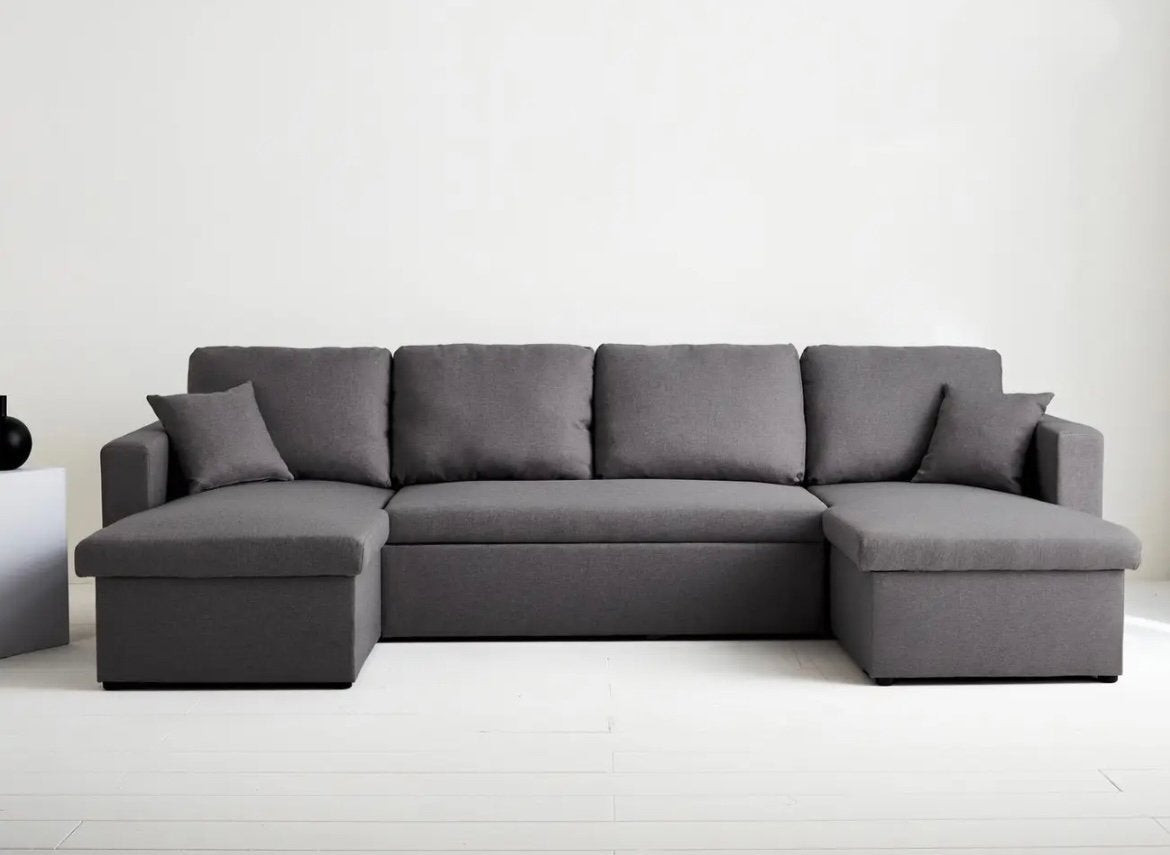 Zetel met opbergruimte (nieuw in de doos), Huis en Inrichting, Zetels | Complete zithoeken, Ophalen, Nieuw, Stof