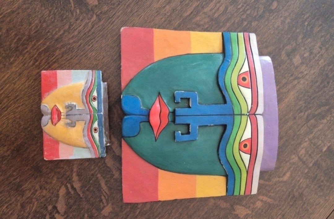 laurel burch vintage kunst maskers, Ophalen of Verzenden