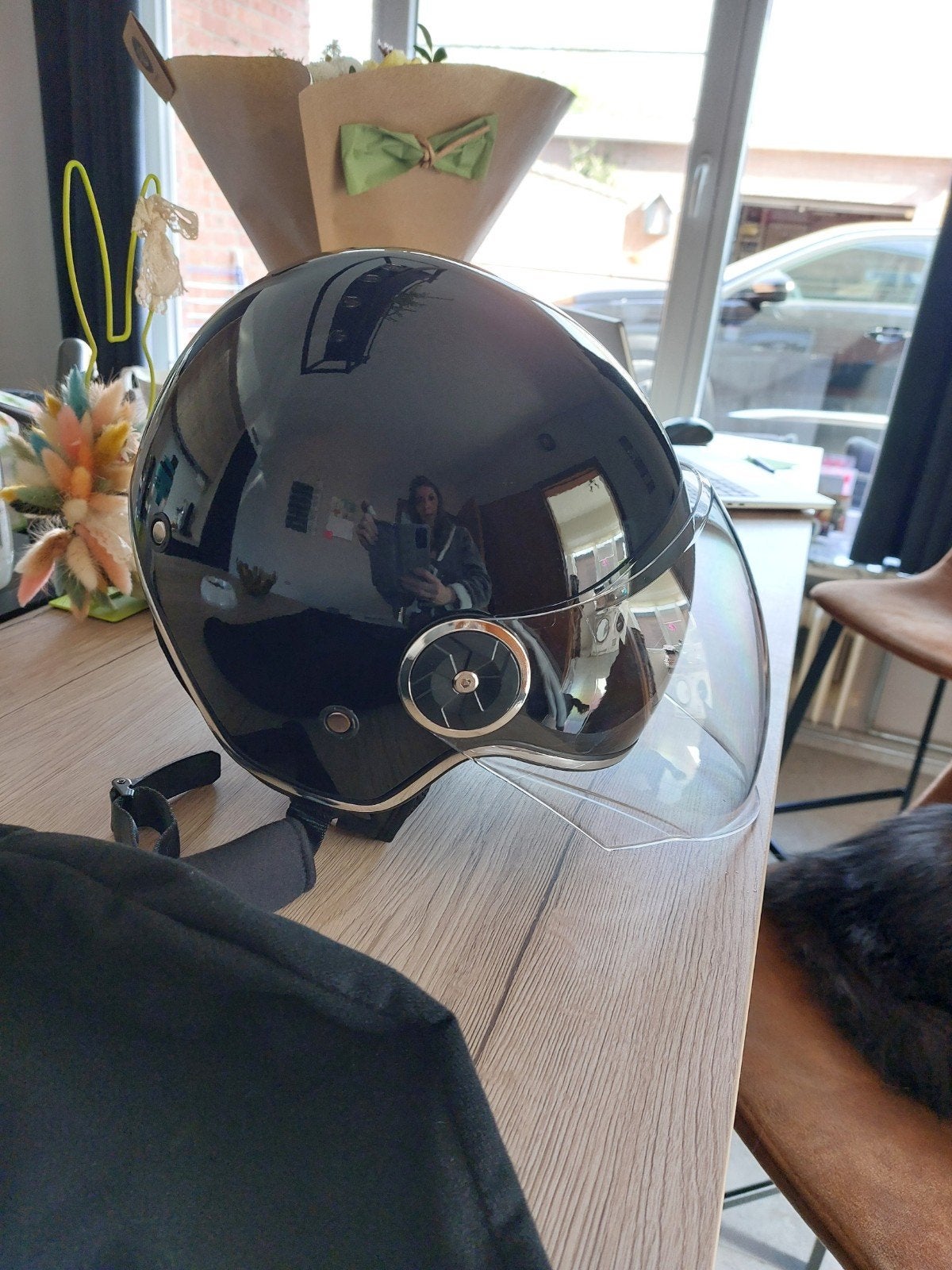 Helm merk Vinz mt XS, Fietsen en Brommers, Brommerhelmen, Ophalen