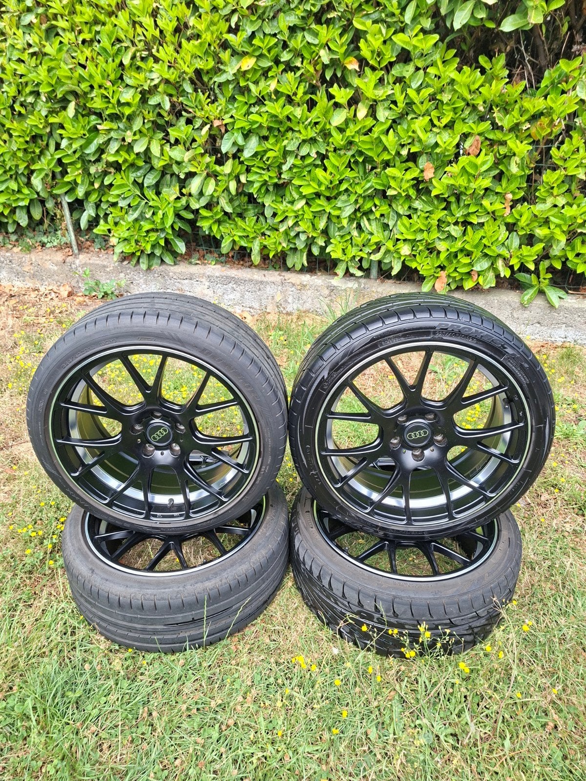 Jantes 5x112  R18 + pneus semi-slick, Autos : Pièces & Accessoires, Neuf, Pneus et Jantes, Pneus été, 18 pouces