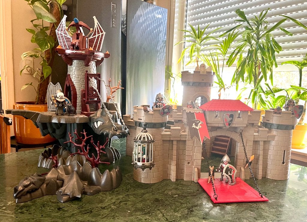 Playmobil Valkenridders burcht/kasteel + Drakentoren, Ophalen of Verzenden, Gebruikt, Kasteel/Fort