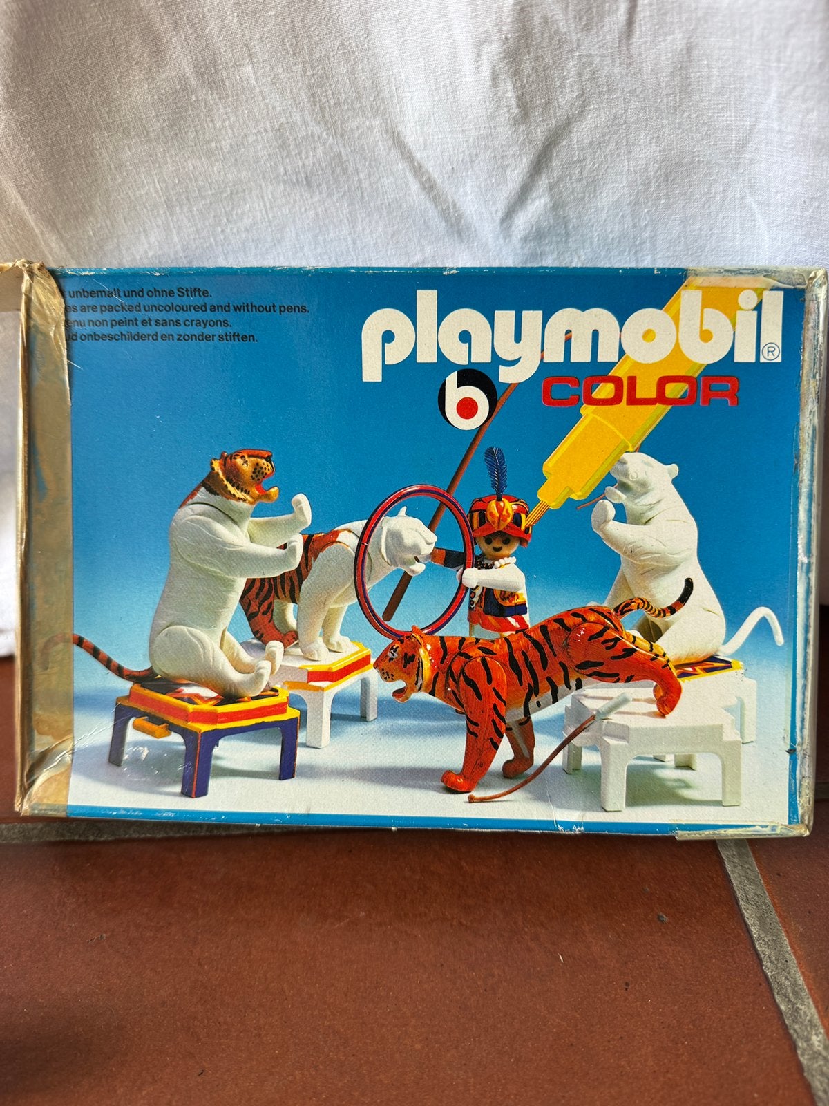 Playmobil COLOR 3646 – Circus Dompteur met Tijgers (Met Doos, Ophalen, Gebruikt, Complete set, Family fun