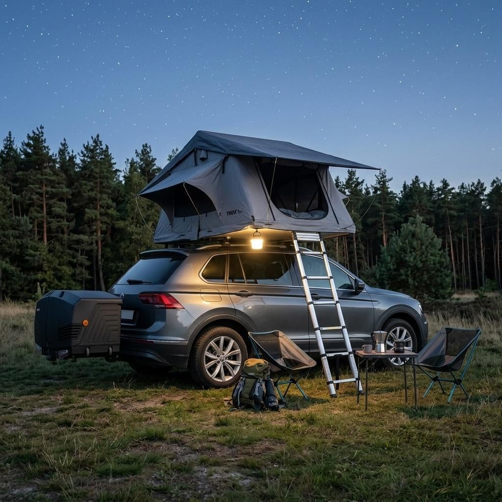 Thule daktent te huur 2 - 3 personen, Ophalen, Zo goed als nieuw, Tot en met 3