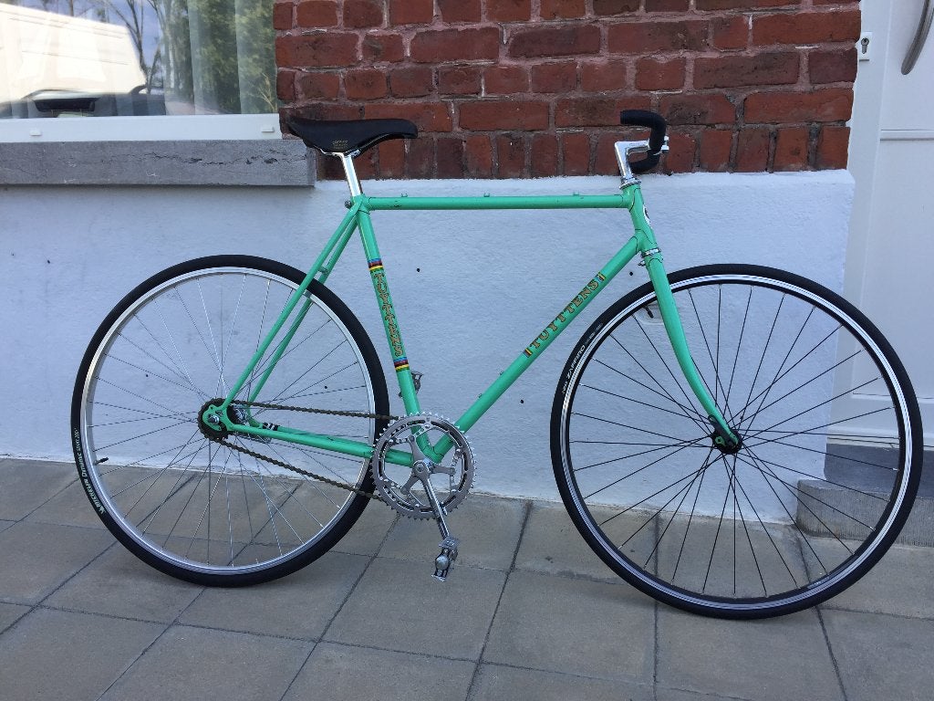 Vélo Tuyttens single speed Torpédo, Vélos & Vélomoteurs, 53 à 57 cm, Enlèvement, Utilisé, Frein à rétropédalage