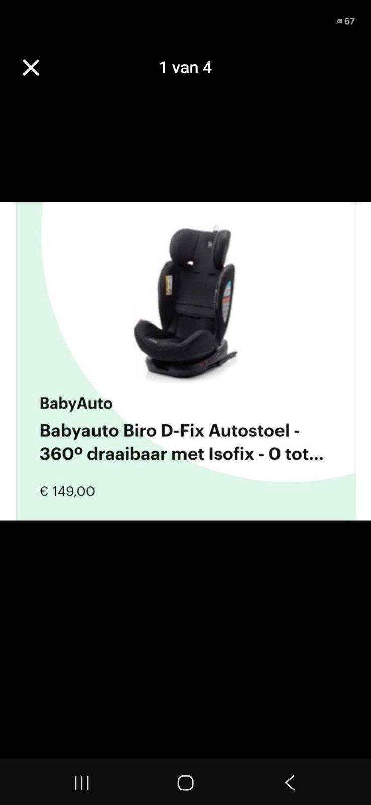 kinder autostoel, Autres marques, Comme neuf, Enlèvement, Ceinture de sécurité ou Isofix