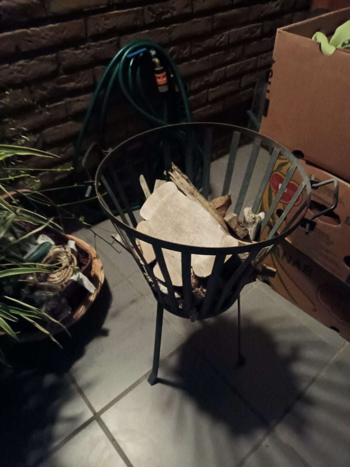 vuurkorf, Ophalen, Vuurkorf