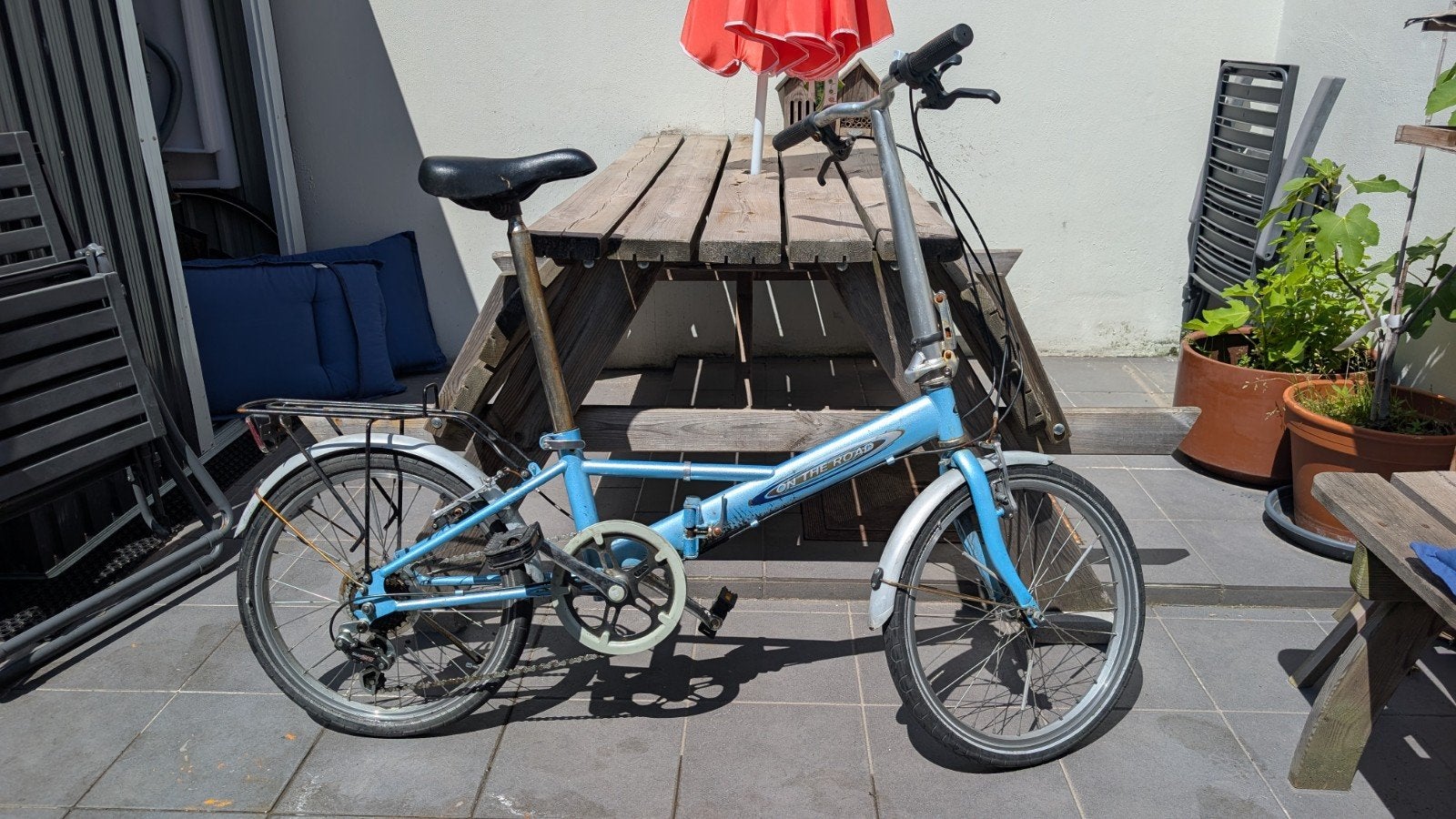 Plooifiets On the road, Ophalen