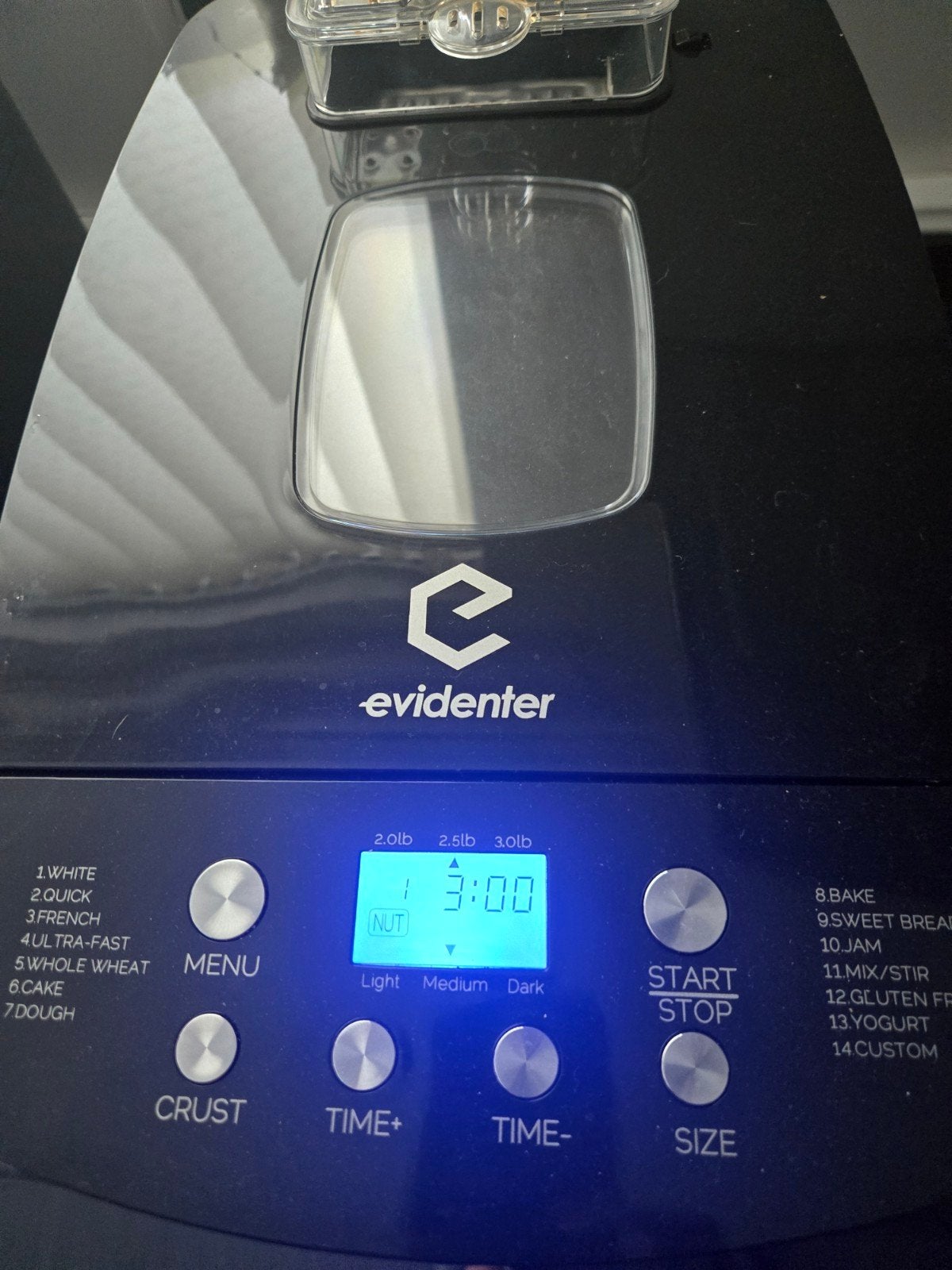 brood bakmachine, Ophalen
