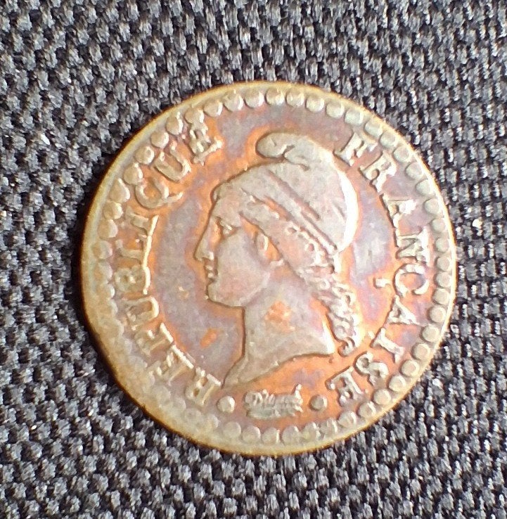 Franse Revolutie 1 centiem, Ophalen of Verzenden, Frankrijk, Losse munt