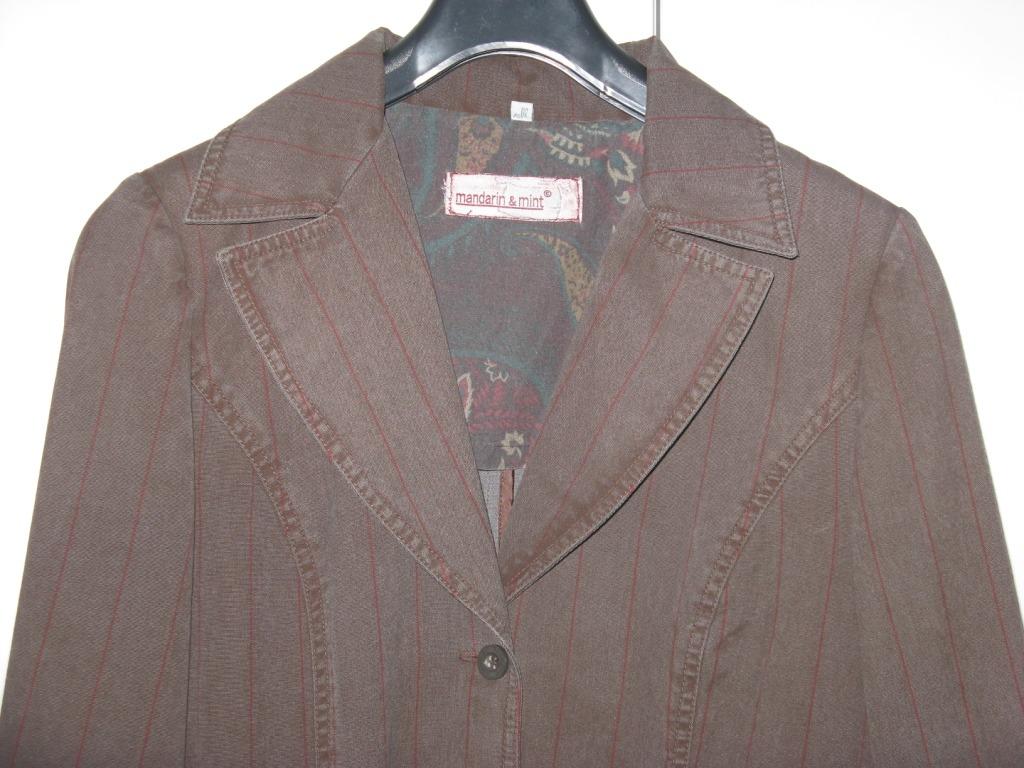Blazer/jasje, mandarin & mint, maat 42 (eerder 40), nieuwsta, Kleding | Dames, Maat 38/40 (M), Bruin, Ophalen of Verzenden, Zo goed als nieuw