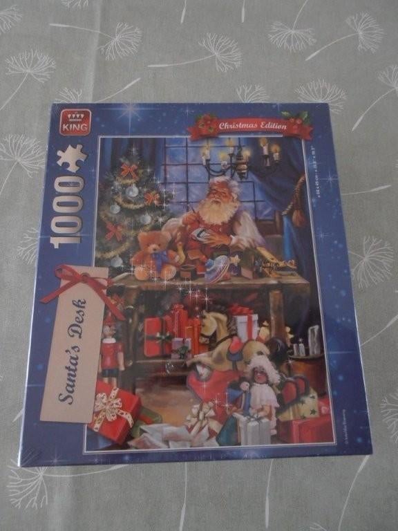 Kerstpuzzel Santa's Desk 1000 stukjes. NIEUW, Ophalen, Nieuw