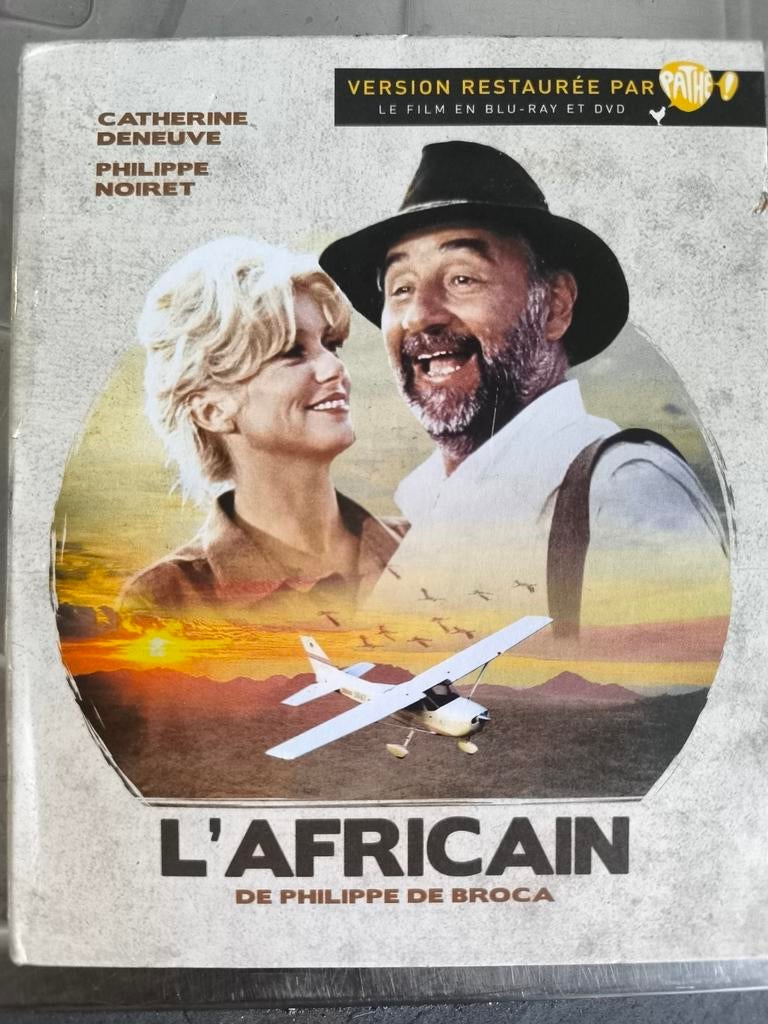 Blu ray + DVD L'africain, Catherine Deneuve, Philippe Noiret, Enlèvement ou Envoi, Comme neuf