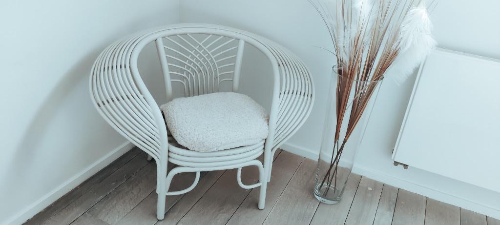 sierstoel/lounge, Huis en Inrichting, Ophalen, Overige kleuren, Riet of Rotan, Zo goed als nieuw