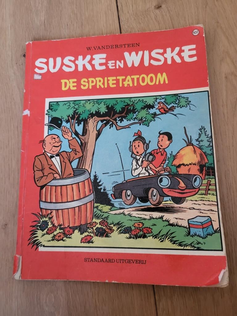 Suske en Wiske - 107. De sprietatoom, Livres, Enlèvement ou Envoi, Willy Vandersteen, Une BD, Utilisé