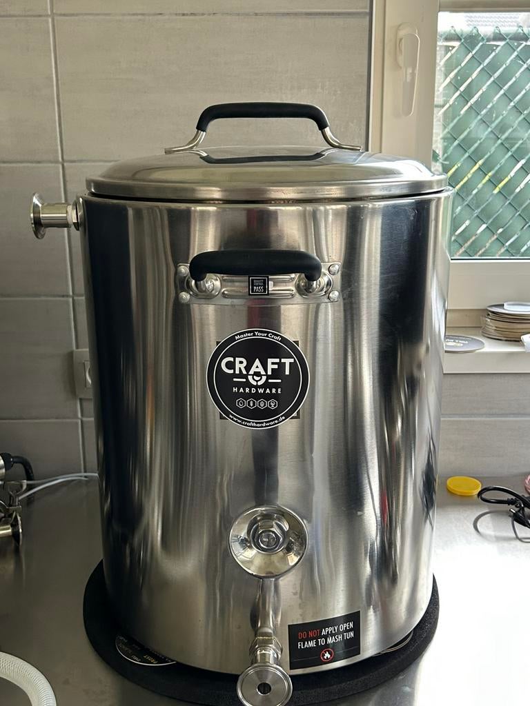 SS Brewtech Mash Tun 38L – geïsoleerd – Tri-Clamp upgrade, Hobby en Vrije tijd, Overige Hobby en Vrije tijd, Ophalen, Zo goed als nieuw
