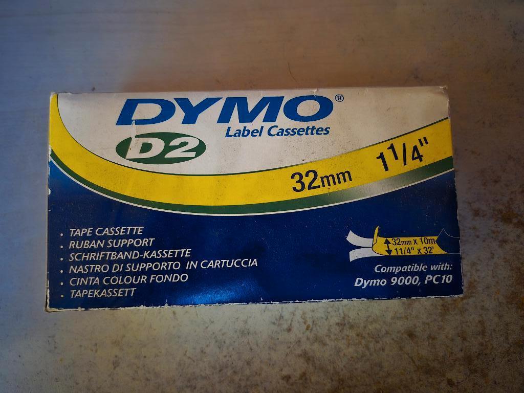 DYMO-D2 Tape 69321 Labeltape Wit - 32mm x 10m, Computers en Software, Ophalen of Verzenden, Nieuw