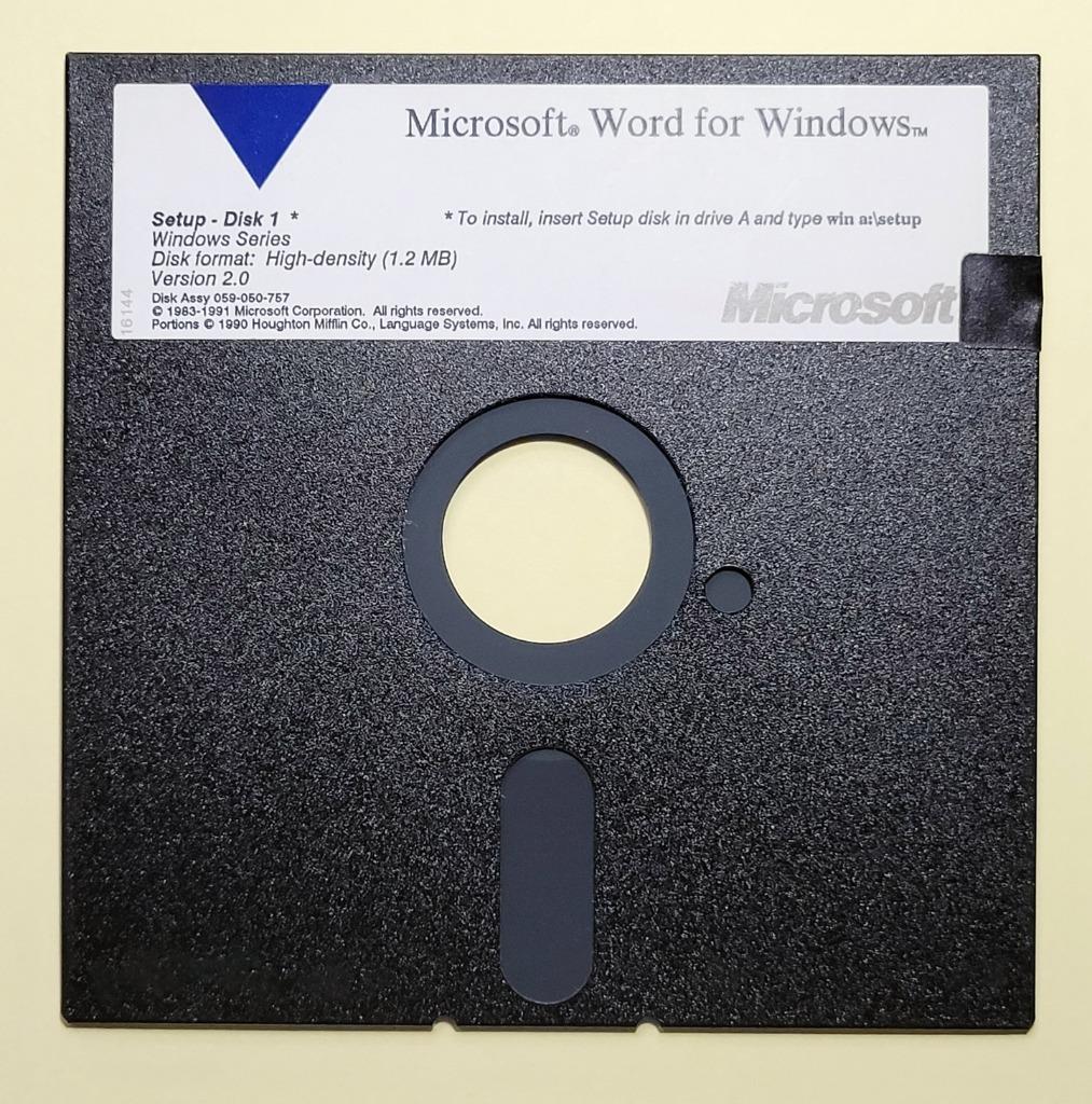 Microsoft Word 2.0 for Windows, Ophalen of Verzenden, Word, Windows