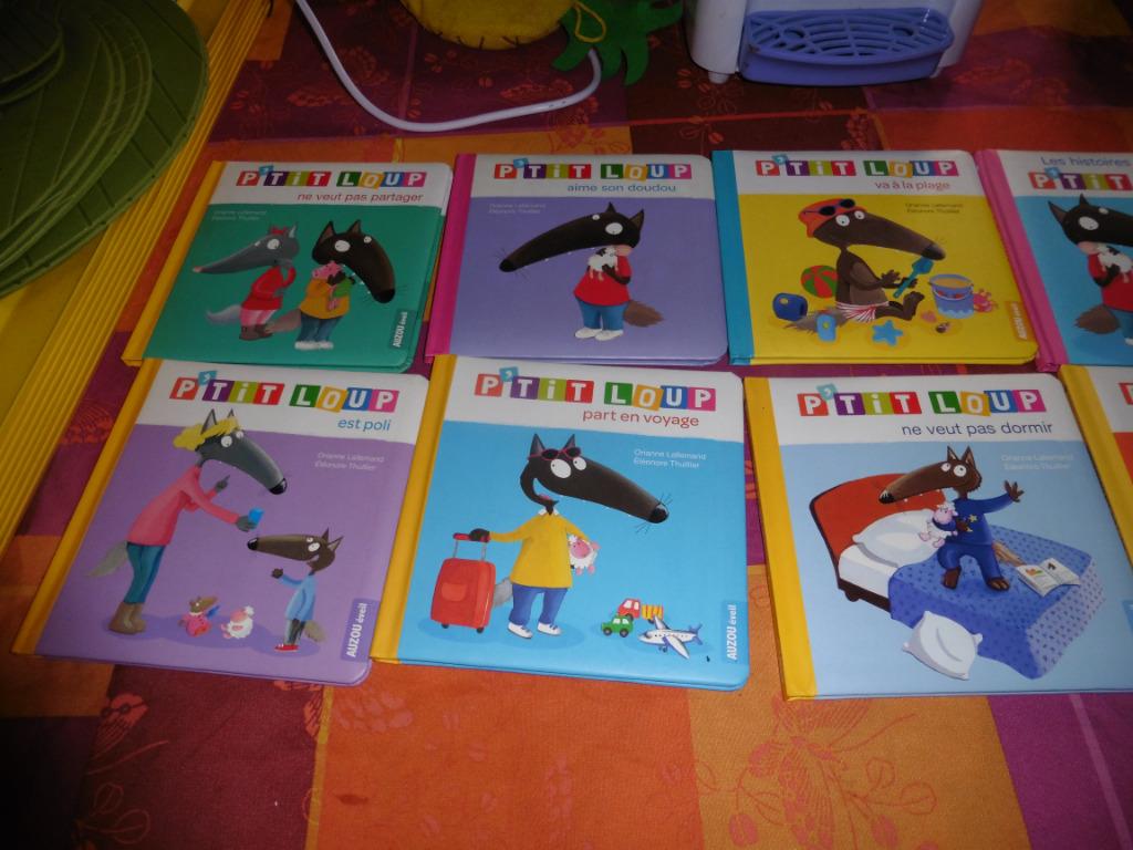 10 'livre p tit loup' plus 4 grand donc un epais, Enlèvement ou Envoi, Utilisé, 4 ans