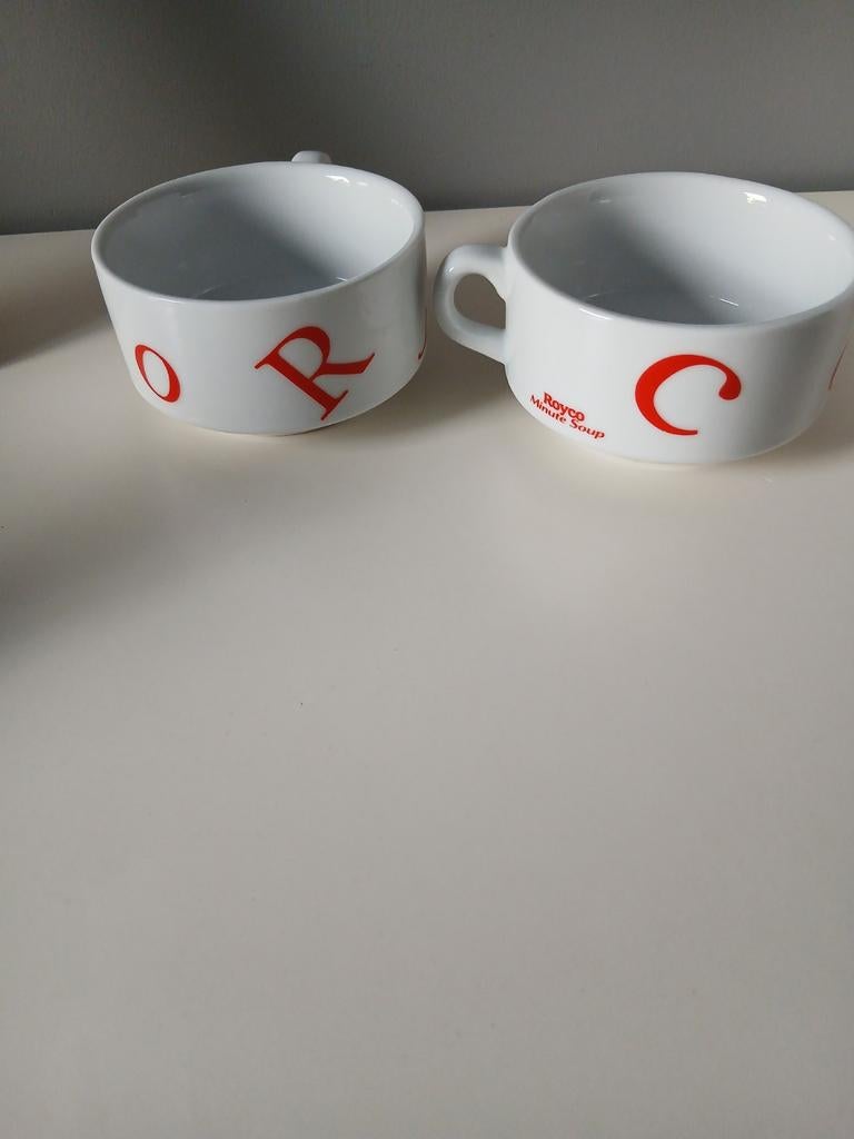 2 royco minute soup tassen, Huis en Inrichting, Ophalen of Verzenden, Zo goed als nieuw