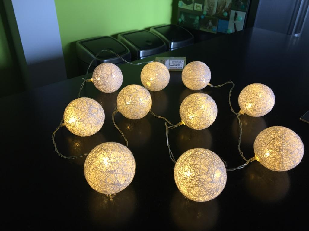 Boules de Noël lumineuses avec pile, Enlèvement ou Envoi, Utilisé