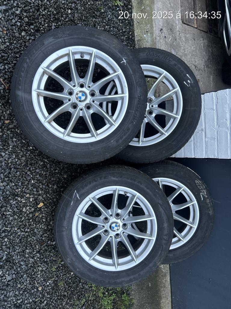 Jantes BMW 16 avec pneus hiver 5x112, Enlèvement, Pneus hiver, Pneu(s)