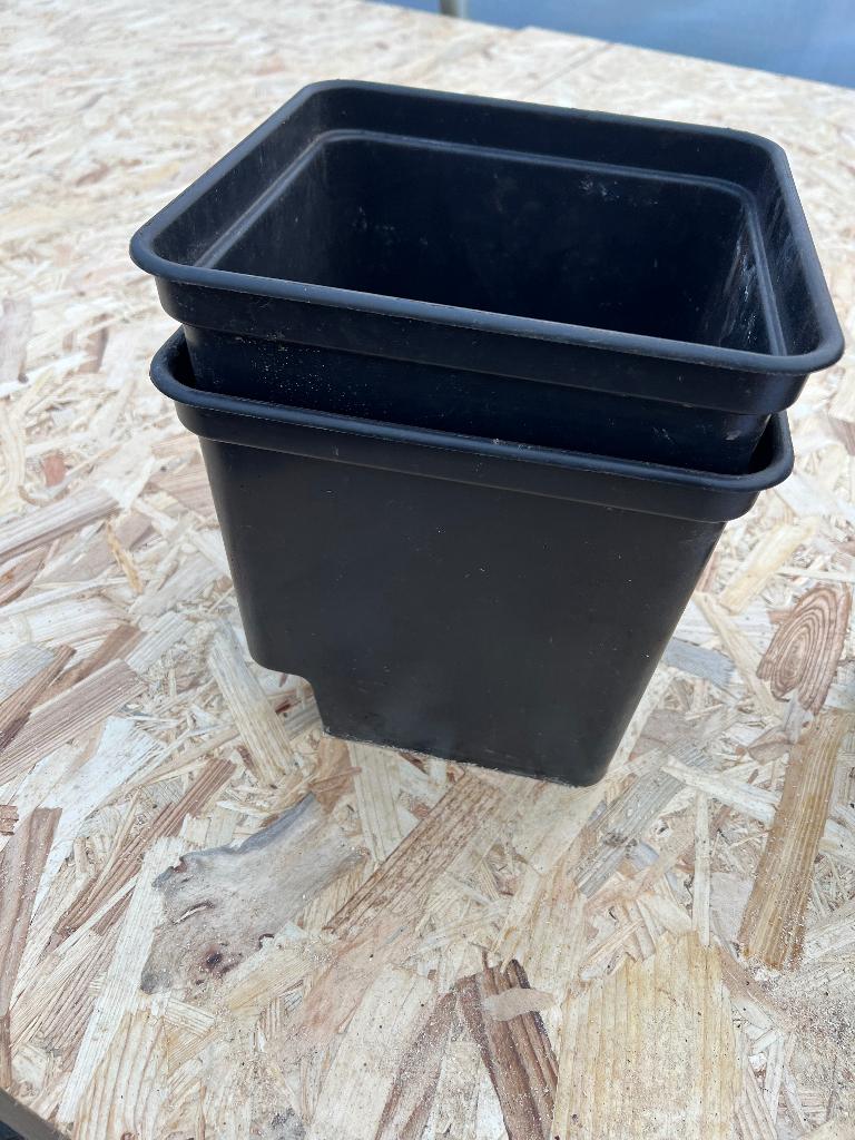 grote stevige BATO bloempotten bakken harde plastiek 25 cm, Tuin en Terras, 25 tot 40 cm, Kunststof, Vierkant, Ophalen of Verzenden