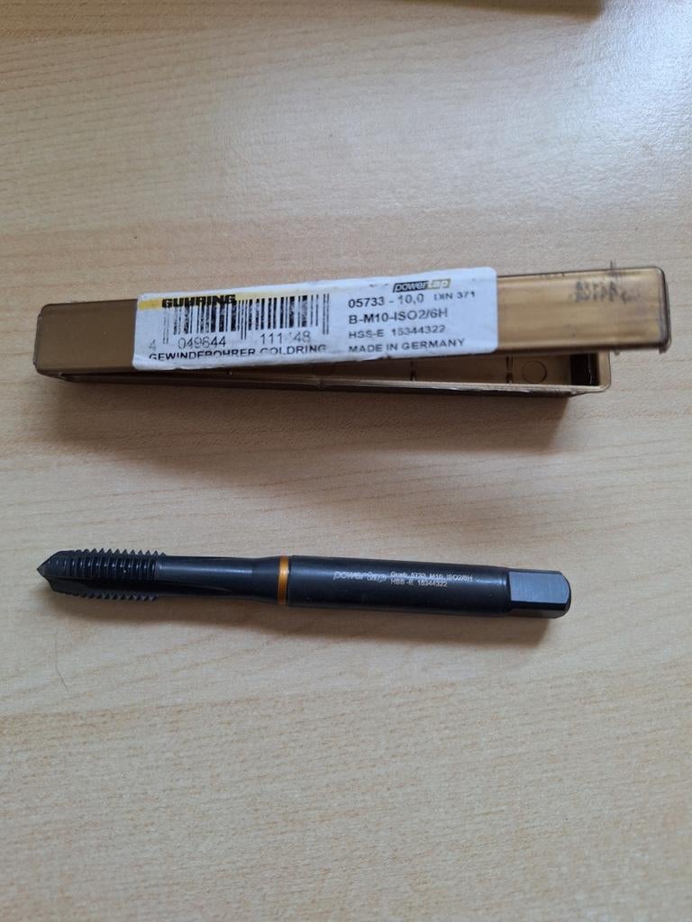 Taraud pour filetage GUHRING M10 / ISO2/6H / DIN 371 / HSS-E, Enlèvement ou Envoi, Neuf