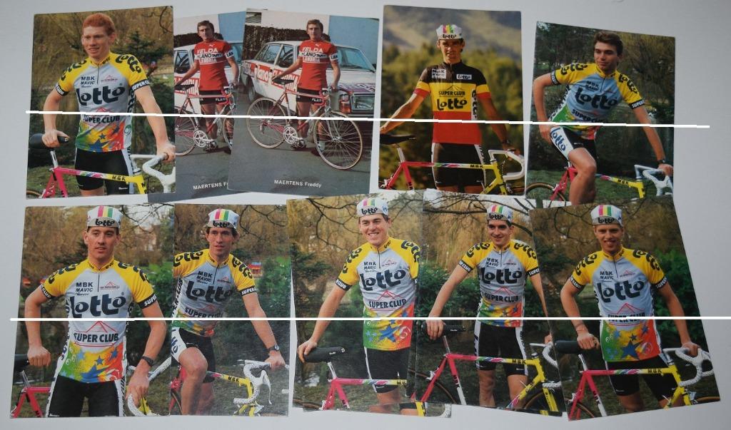 Oud - Wielrenners / Postkaartformaat / Lot, Verzenden, Gebruikt, Poster, Plaatje of Sticker