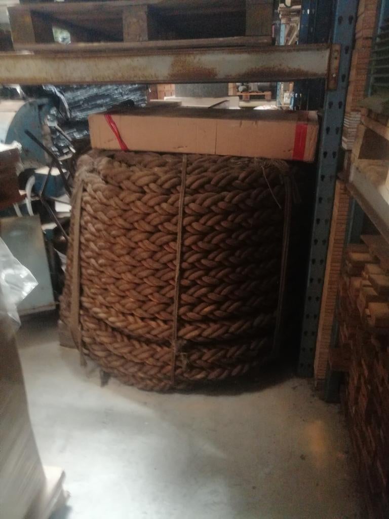 Scheepstouw. Vintage winkelrek.Biervaten Lamot.TL licht, Enlèvement ou Envoi, Comme neuf