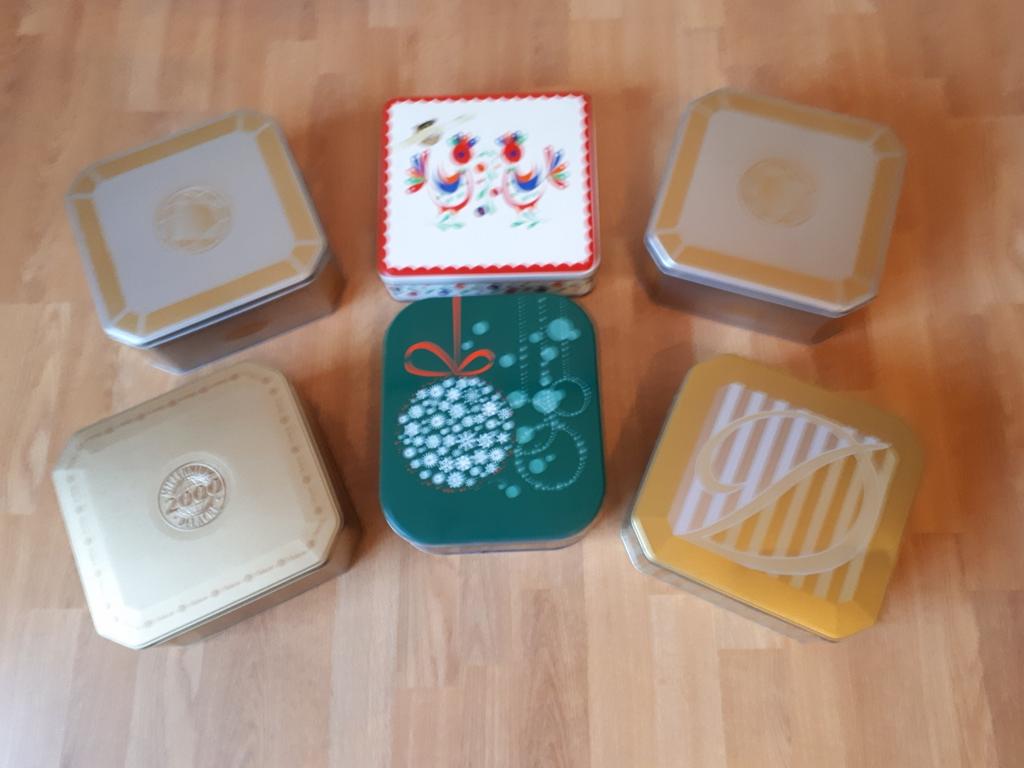6 blikken dozen Delacre, Verzamelen, Ophalen of Verzenden, Zo goed als nieuw