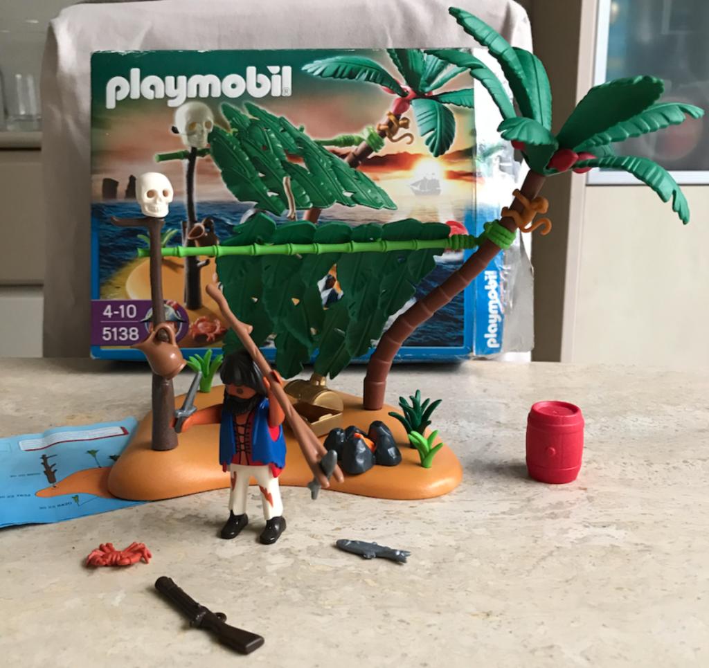 JEU "PLAYMOBIL - ÎLE DESERTE ET NAUFRAGE" - 5138, Enlèvement ou Envoi, Utilisé