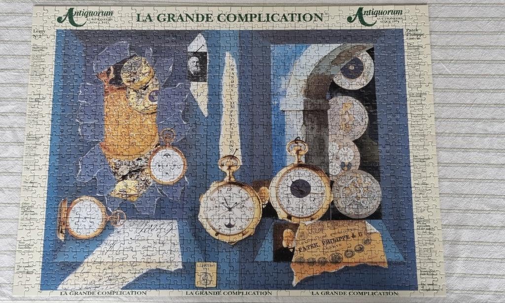 puzzle, éd. limit 100ex. complet, Patek Philippe, 50€, Enlèvement ou Envoi, 500 à 1500 pièces, Utilisé, Puzzle