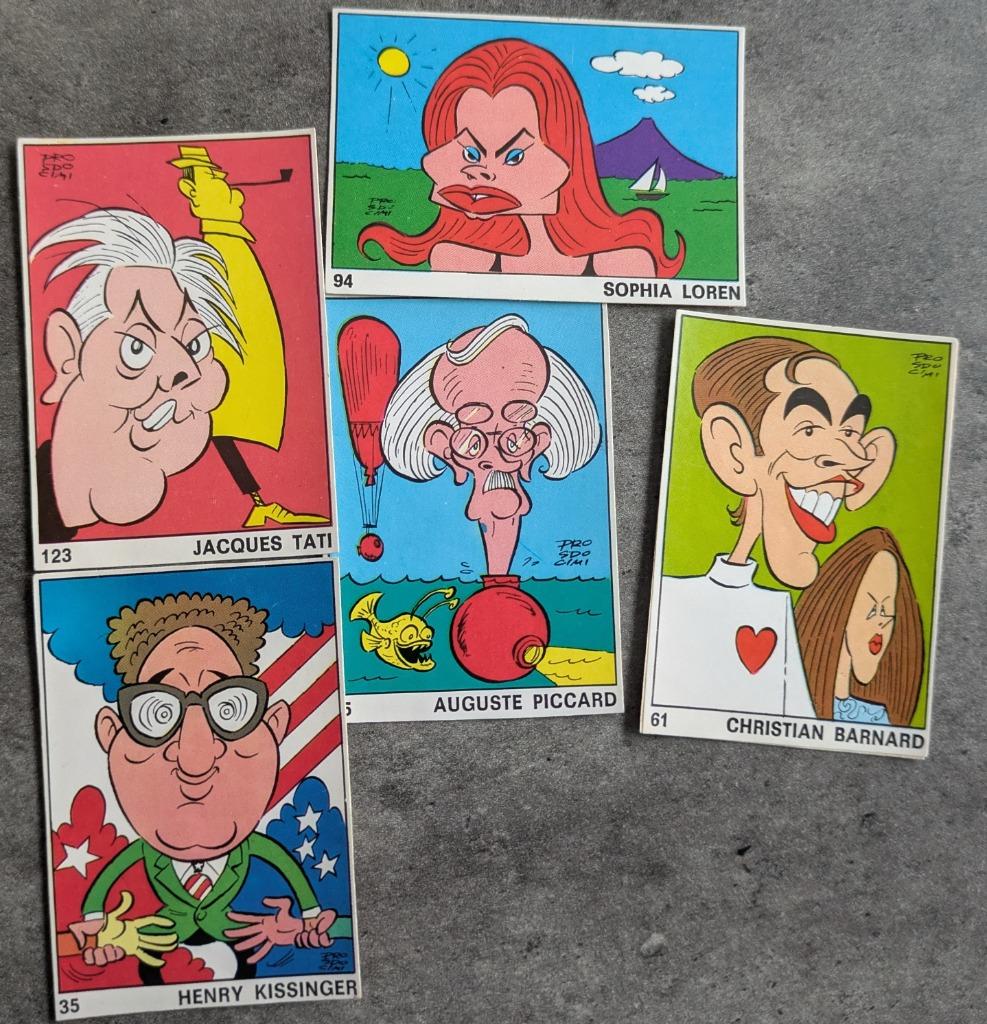 PANINI OK VIP  4 STICKERS    ONGEBRUIKT ANNO 1973 ZELDZAME P, Verzenden, Zo goed als nieuw