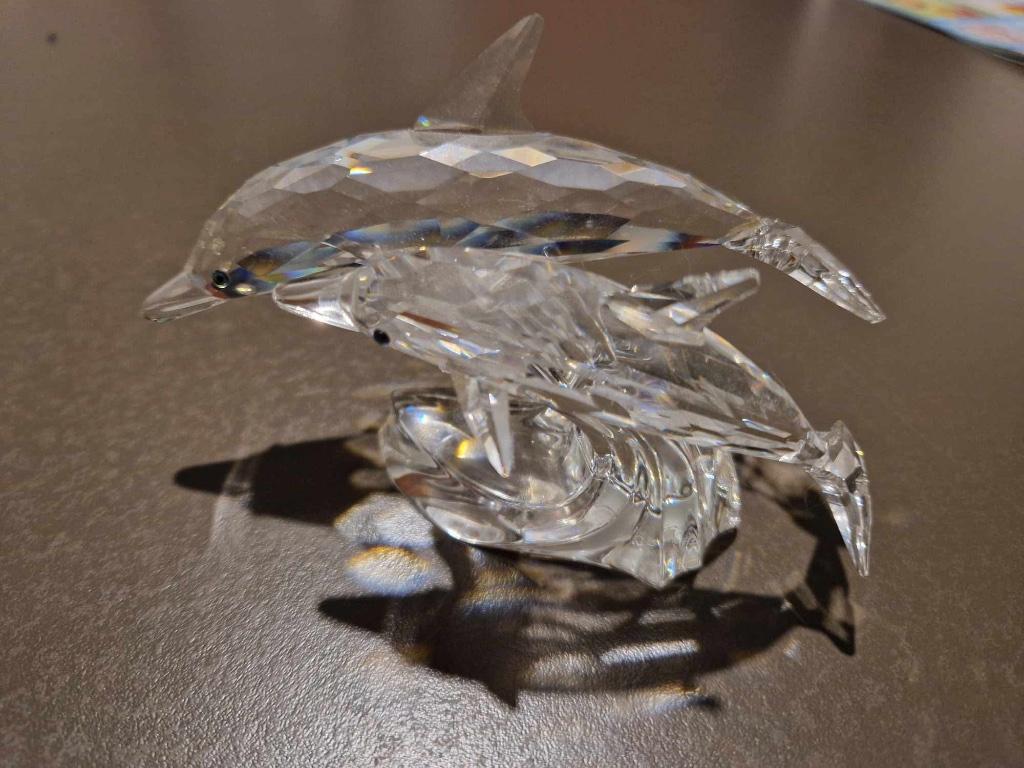 Swarovski dolfijnen, Verzamelen, Swarovski, Ophalen, Zo goed als nieuw, Figuurtje