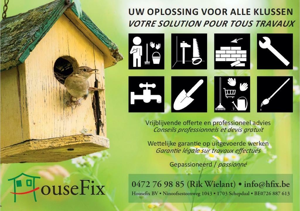 Alle klussen. Tous travaux