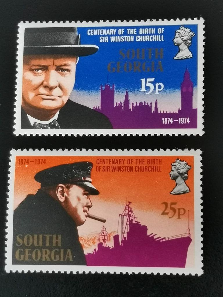 Falkland - South Georgia 1974 - Winston Churchill  **, Ophalen of Verzenden, Postfris, Zuid-Amerika
