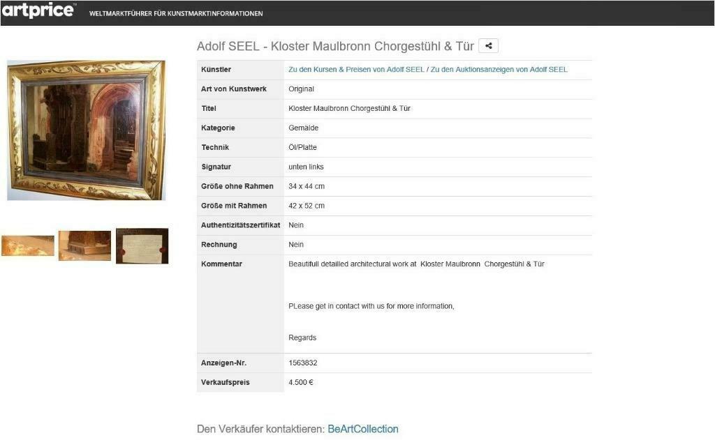 schilderij ref 035 Seel Adolf a 4500 €, Antiek en Kunst, Ophalen