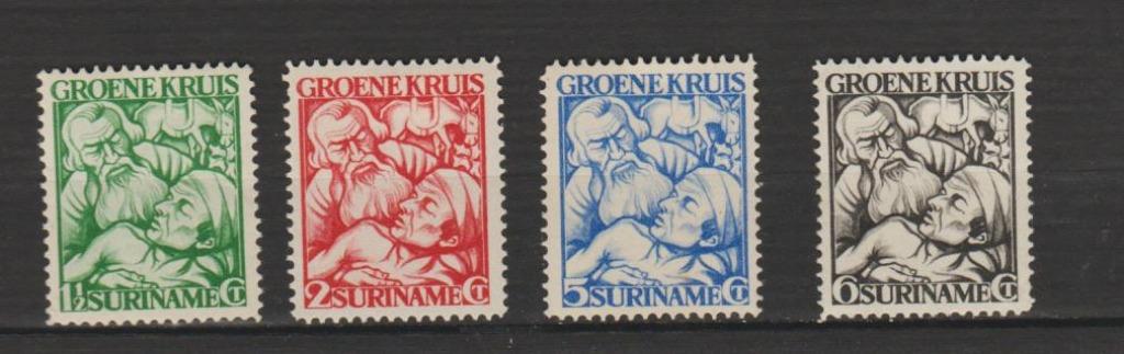 Suriname 1929 Croix Verte *, Timbres & Monnaies, Timbres | Surinam, Envoi, Non oblitéré