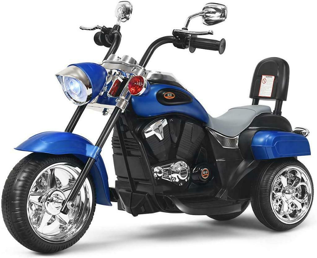 Elektrische Motorfiets Trike Driewieler Vanaf 3 jaar. Blauw, Ophalen of Verzenden, Nieuw