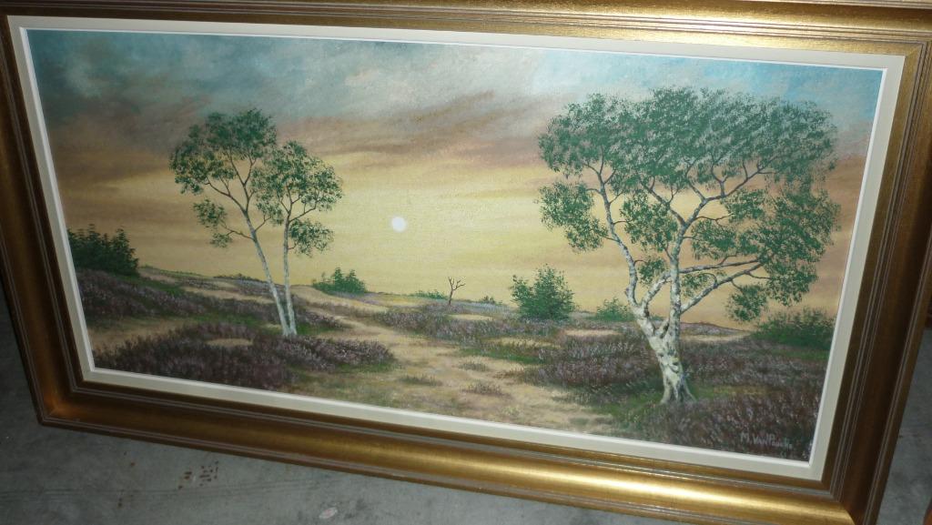 SCHILDERIJ OP PANEEL, Antiek en Kunst, Ophalen