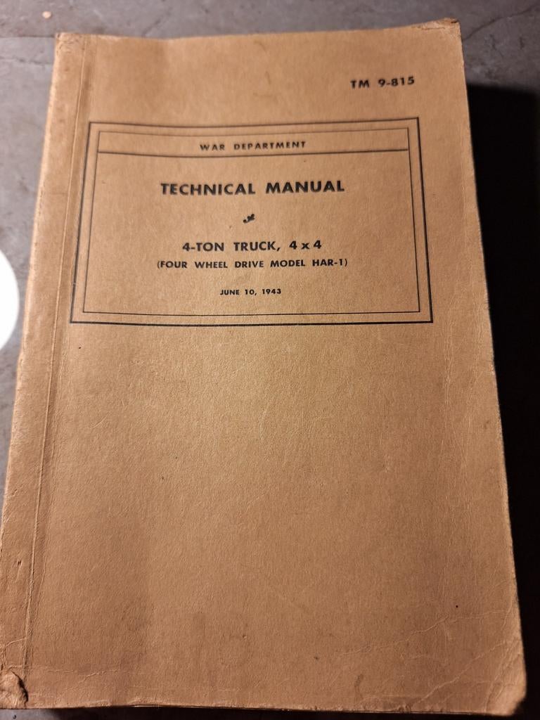 Livre War Department 1943., Enlèvement ou Envoi, Armée de terre, Livre ou Revue