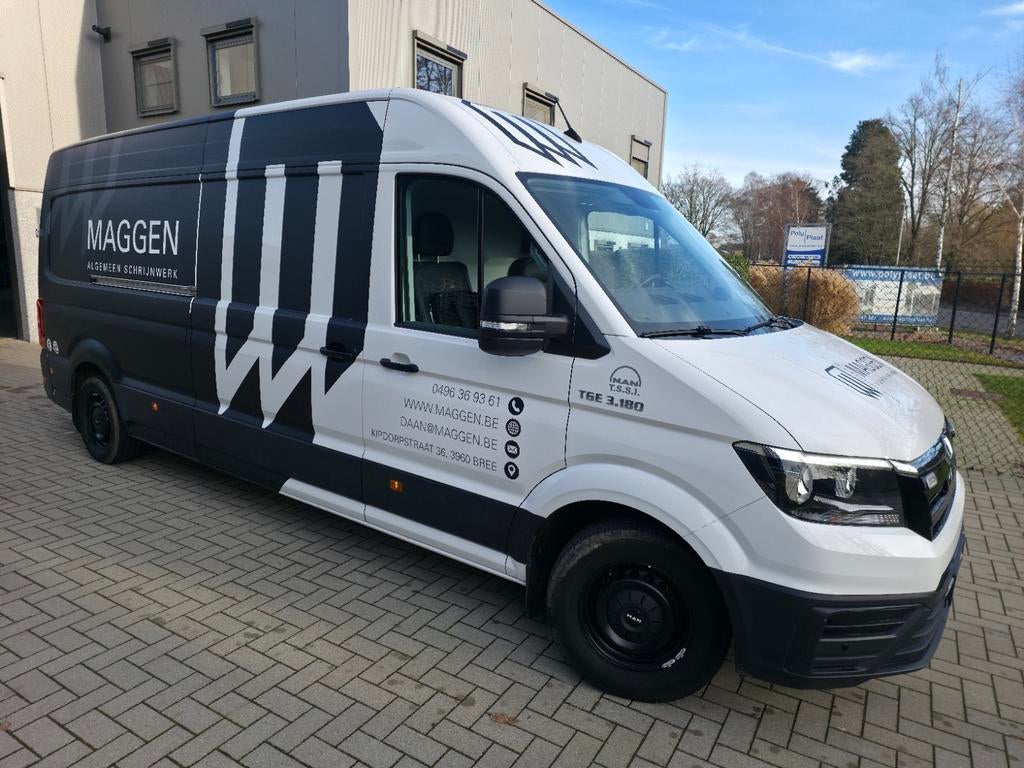 MAN TGE 3.180, Auto's, Bestelwagens en Lichte vracht, MAN, Wit, Bedrijf, Te koop