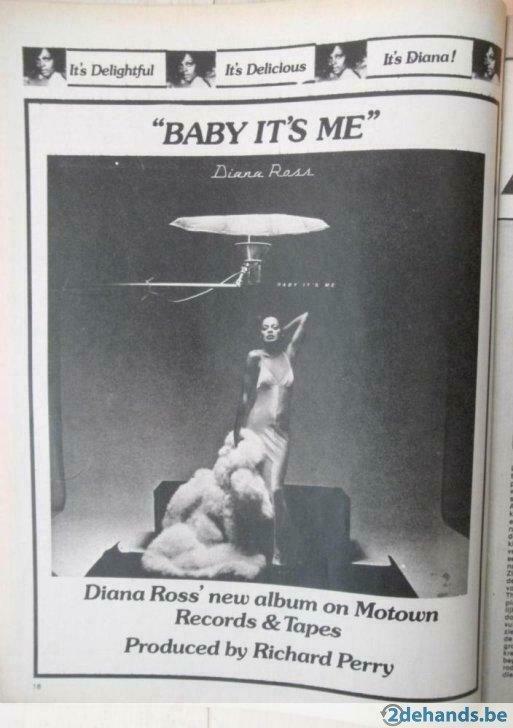 Advertenties voor Diana Ross LPs / albums, Utilisé