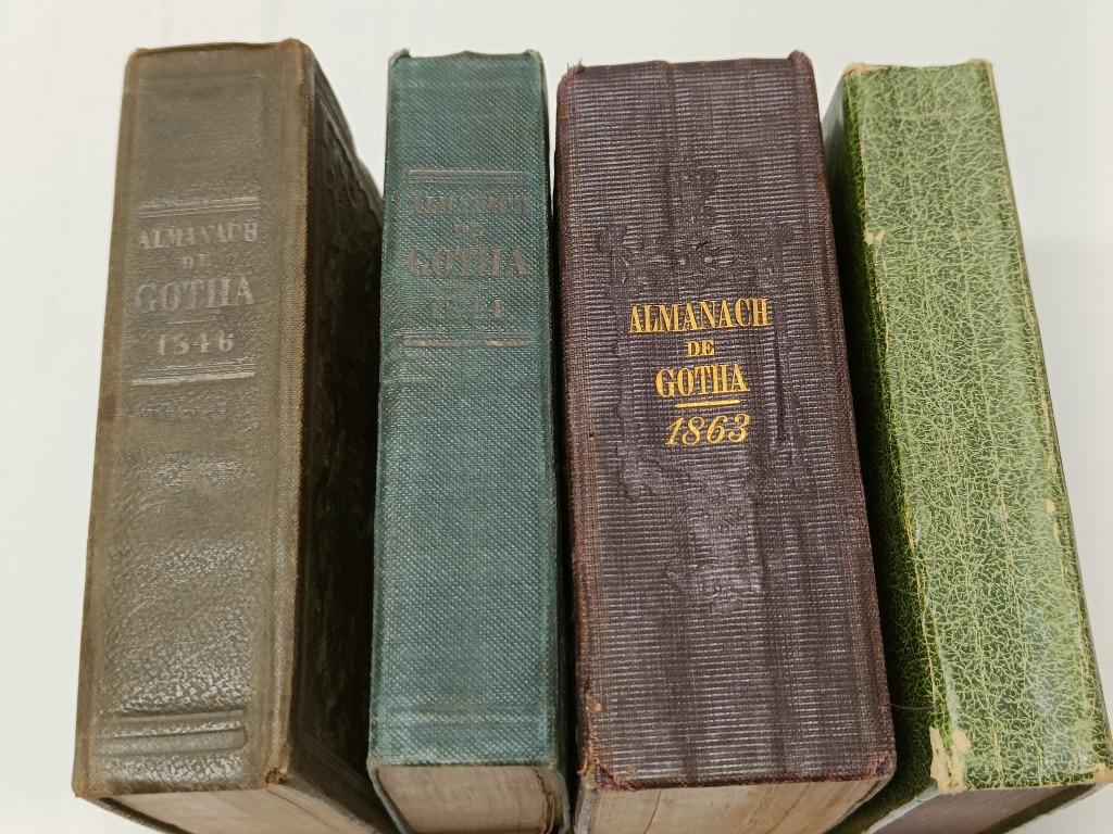 Almanach de Gotha 1863 1842 1846 1844, Ophalen of Verzenden, Gebruikt
