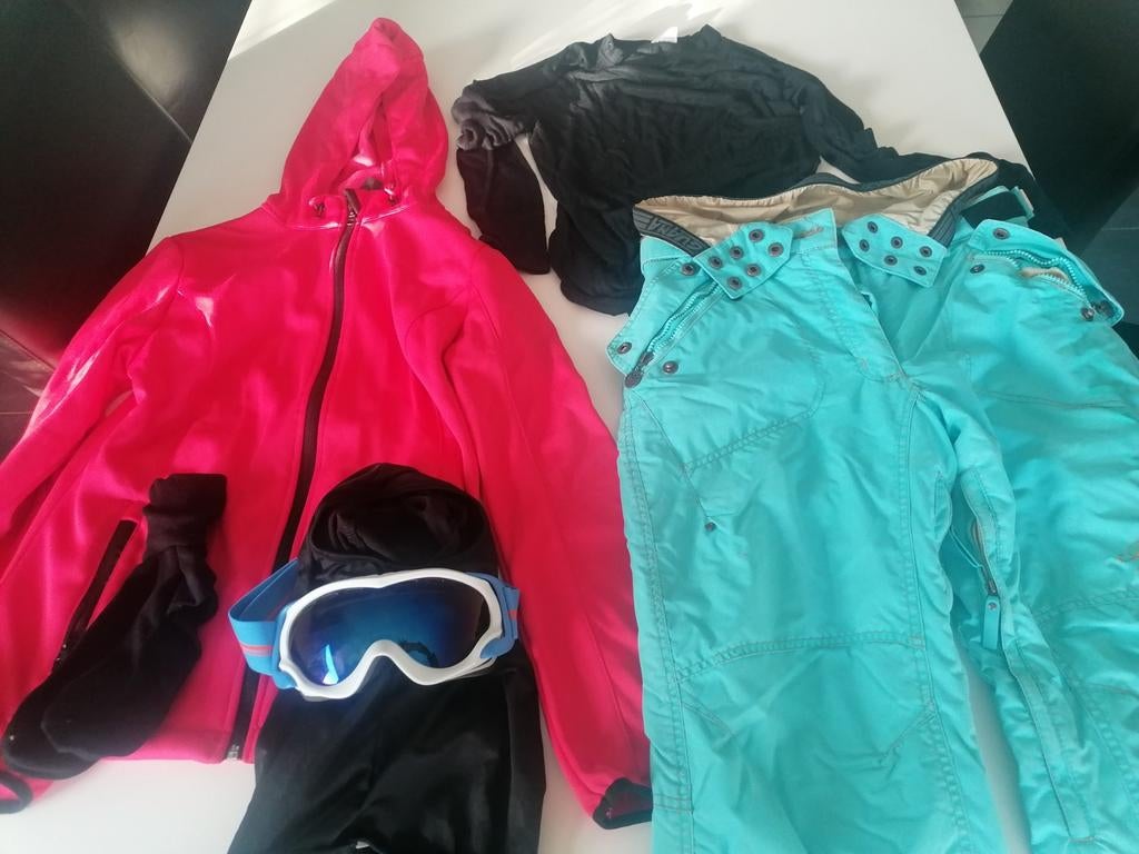 Ski kledij(Iguana skibroek,skibril,thermisch ondergoed,fleec, Ophalen of Verzenden, Nieuw