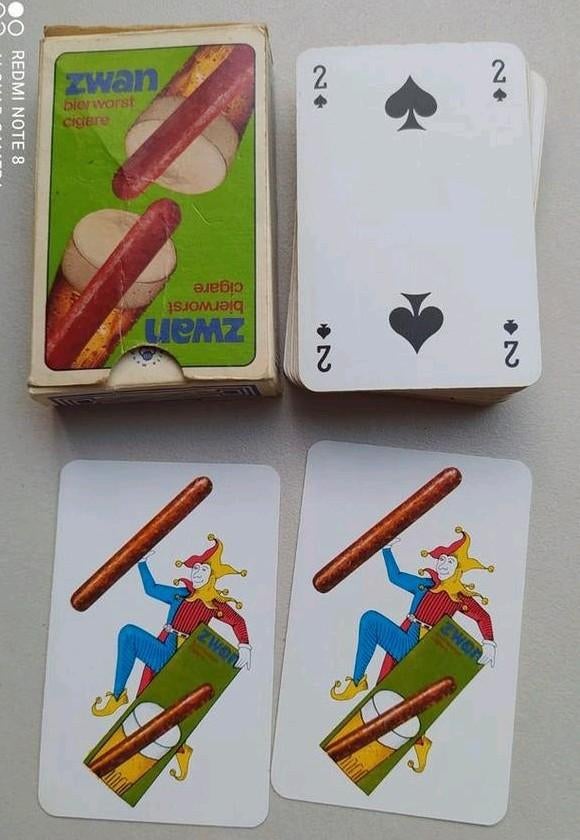Oude boek speelkaarten van Zwam, speciale jokers, Ophalen of Verzenden, Zo goed als nieuw, Speelkaart(en)