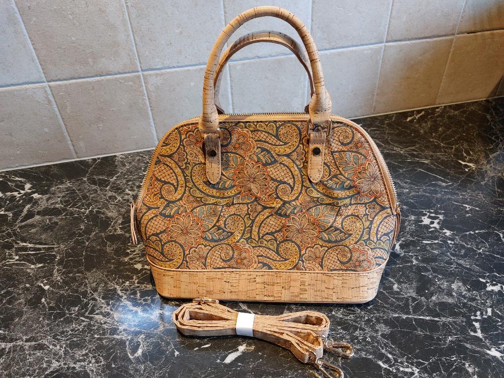 Mooie nieuwe dameshandtas in kurk, Handtassen en Accessoires, Tassen | Damestassen, Ophalen, Nieuw, Beige, Handtas